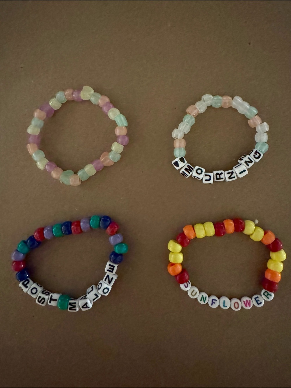 Post Malone Beaded Stretch Bracelets